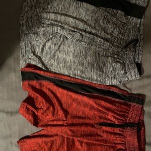 Kids medium shorts black grey red